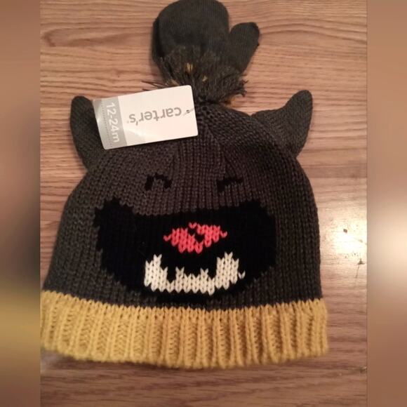 Boy's carter's NWT Hat & Mittens - Picture 1 of 11